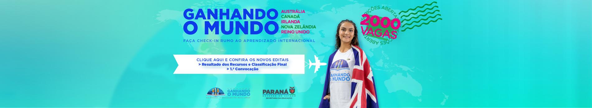 Ganhando o Mundo com acesso ao Edital n.º 60/2025 - GS/Seed e Edital n.º 61/2025 - GS/Seed 
