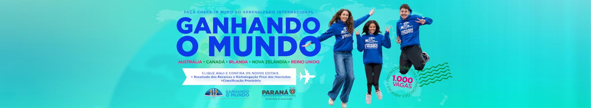 Banner Ganhando o Mundo - Classificação Provisória